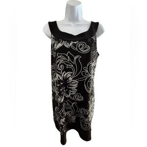 Black and White Floral Dress